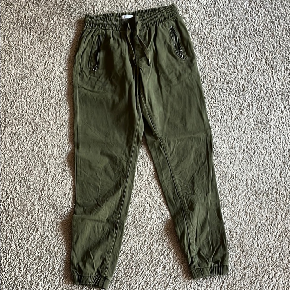 Men's Olive Green Jogger Pants
